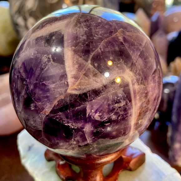 Dream Amethyst Crystal Sphere! - Picture 4 of 7